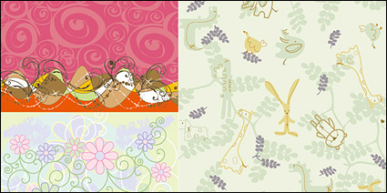 lovely background pattern vector material