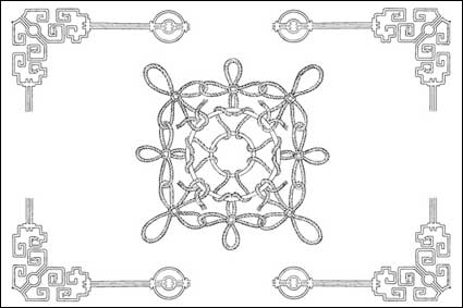 Chinese classical vector of the material 21