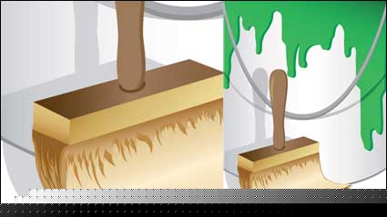 Vector paint brush material