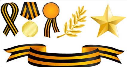 Medals element vector material