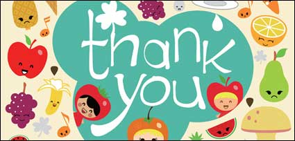 Cartoon fruit expression vector material