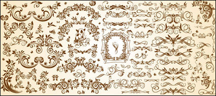 Very useful set of European pattern vector material