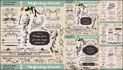 Europe type figure lace - Vector material