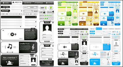 Web Design Elements 01 - Vector
