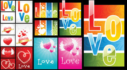 Love gorgeous pattern - vector material