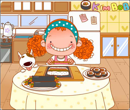 the bulk of Girls living vector 3