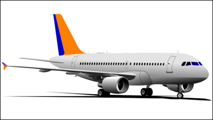 Realistic aircraft 04-- vector material 