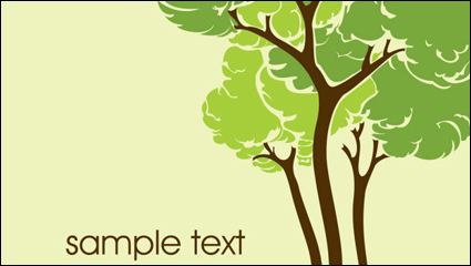 Cartoon line art tree 03 - vector