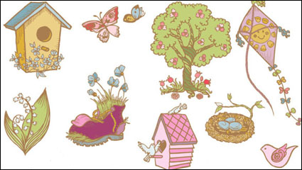 The exquisite line art illustrations - Vector