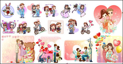 Lover, kiss, wedding cake, gifts, Butterfly Festival